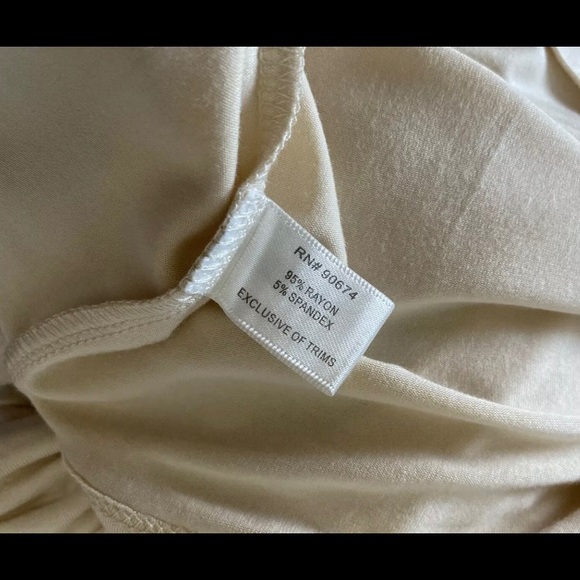 Boston Proper Womens Size Small Beige Embellished Long Sleeve Tunic Shirt - Picture 5 of 6